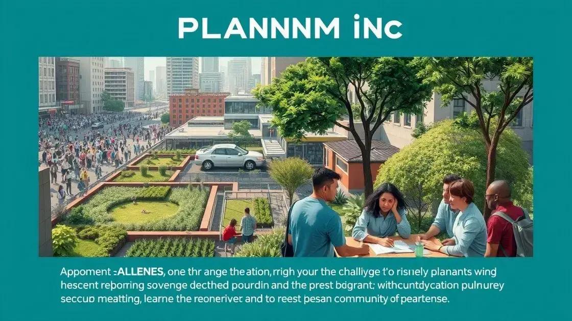 Challenges faced in urban planning