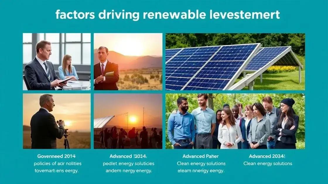 Key drivers of investment growth Key drivers of investment growth