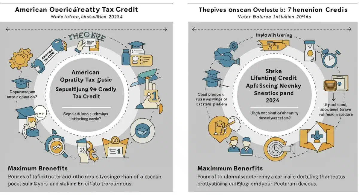 Comparison graphic of American Opportunity Tax Credit vs. Lifetime Learning Credit.