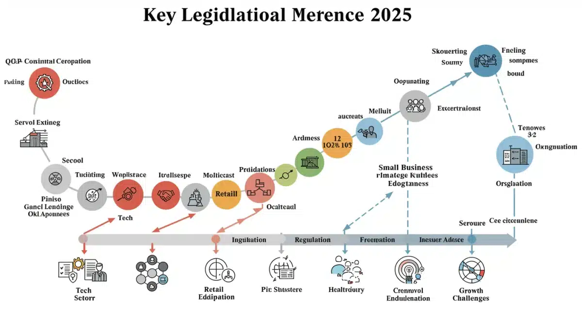 Timeline of US legislative changes affecting small businesses in 2025