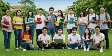 Beyond Tuition: Access Over $10,000 in Lesser-Known Grants for 2025 Diverse students on a college campus celebrating successful grant applications.