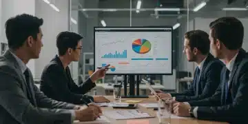 Maximize Your 401(k) in 2025: $23,000 for Optimal Retirement Professionals discussing retirement plans in a modern office, highlighting strategic financial growth for 2025.