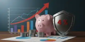 Inflation Outlook 2026: Protecting Savings from 4% Increase Charts depicting economic inflation trends with a piggy bank and shield.