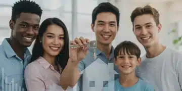 Navigating the New 3.5% Mortgage Rate Caps: What U.S. Homebuyers Need to Know Now Happy homebuyers holding a house key with financial graphs in the background