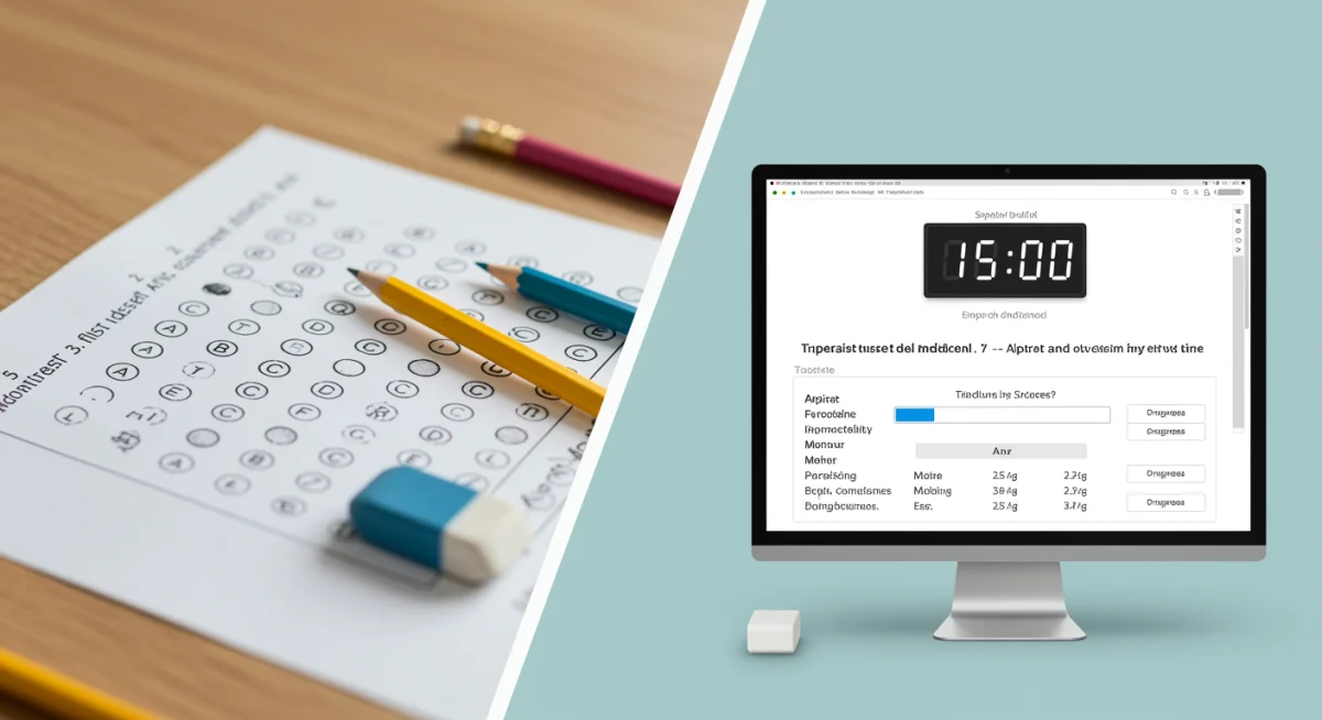 Comparison of paper versus digital standardized tests