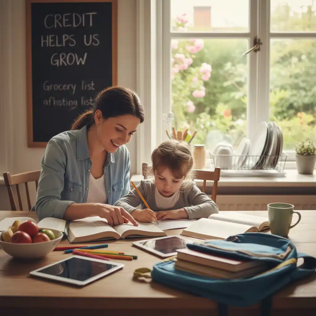Parent assisting child with homework, illustrating daily impact of financial aid.