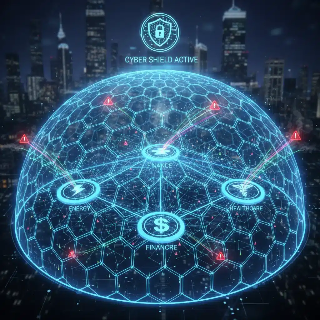 Protected critical infrastructure network with active cyber defense systems