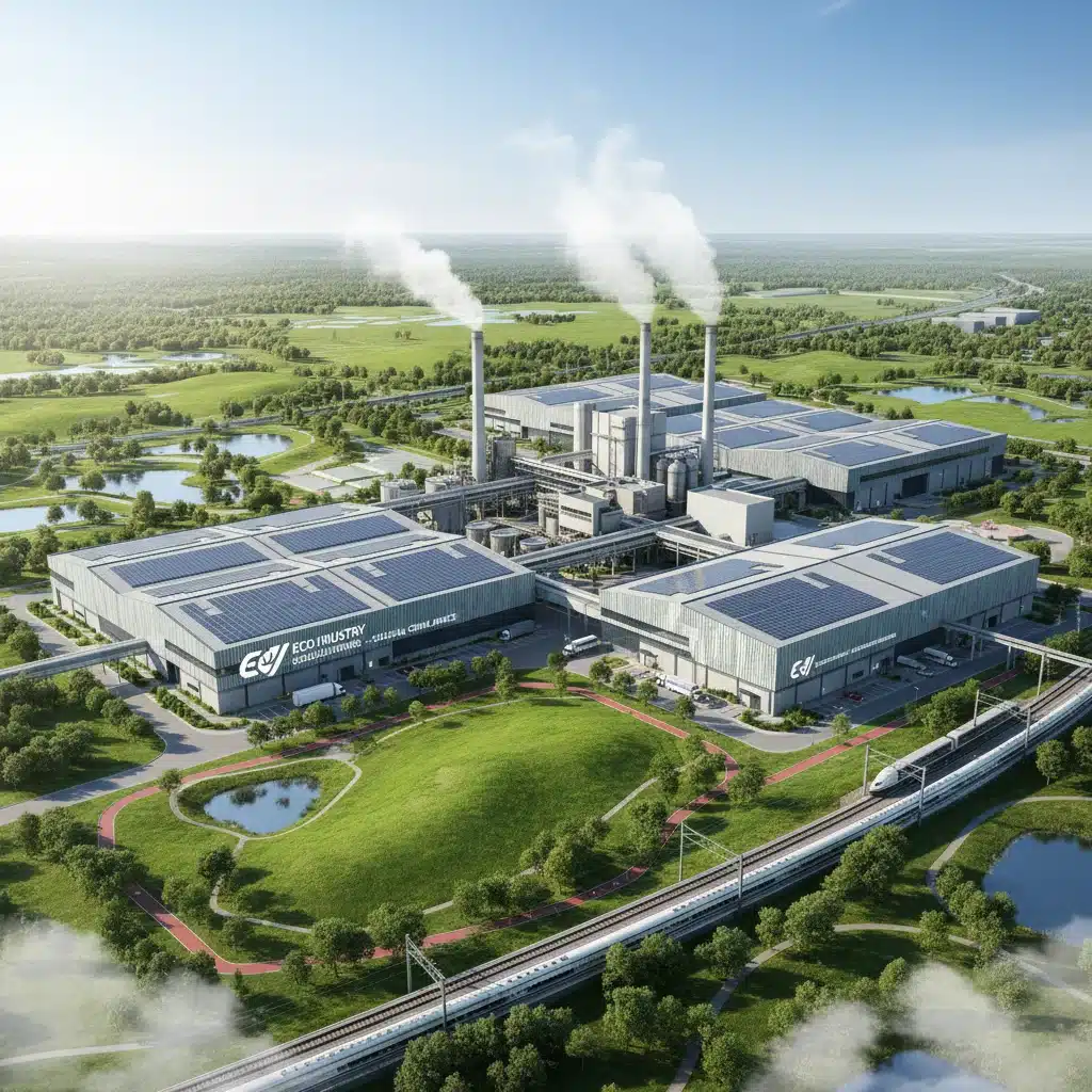 Industrial facility with emission controls