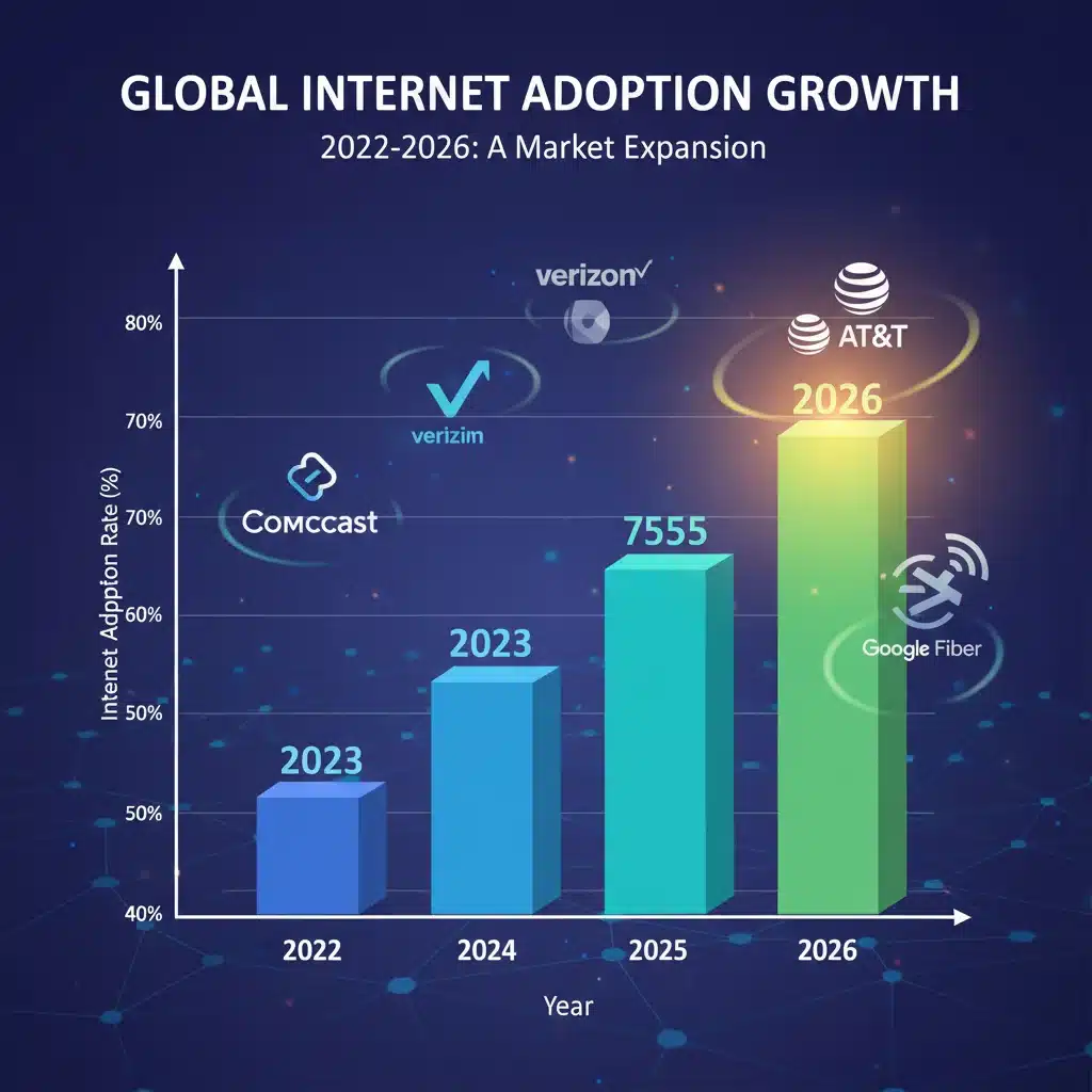 Chart illustrating the positive impact of the Affordable Connectivity Program on internet adoption and digital equity.