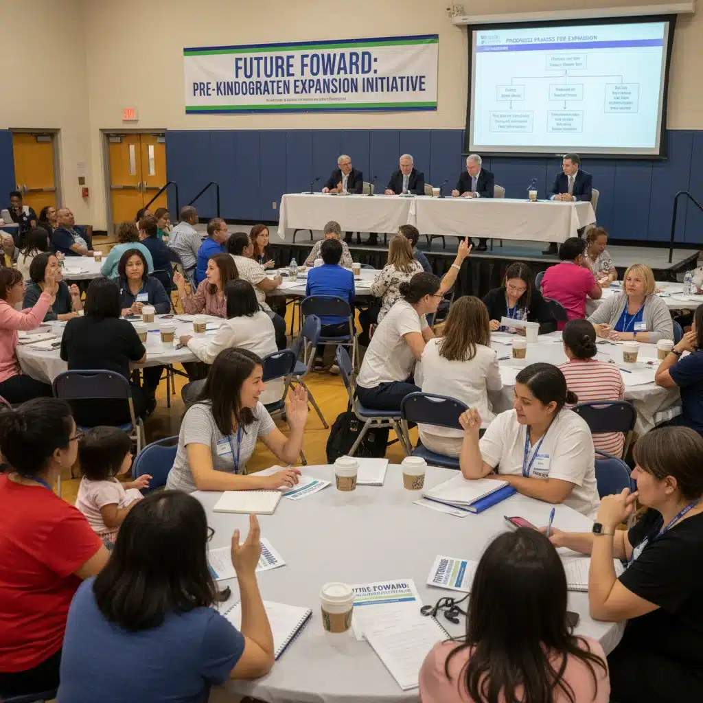 Community discussion on early childhood education and pre-kindergarten expansion plans