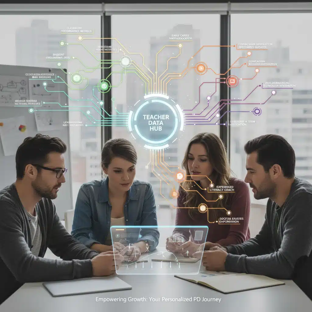 Data analytics for personalized teacher professional development