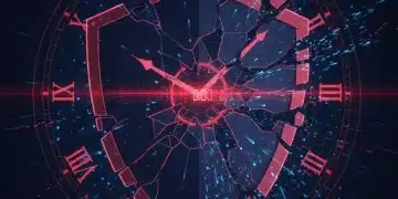 Shattered shield over network symbolizing urgent data breach response
