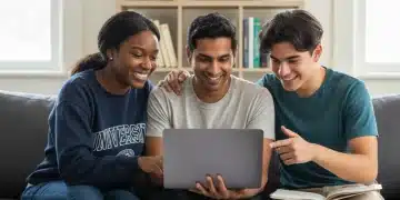 Family reviewing education tax credits on a laptop for 2026 planning