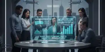 People analyzing federal unemployment benefit trends and economic data for 2026