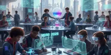 Students engaged in futuristic STEM education activities in 2026