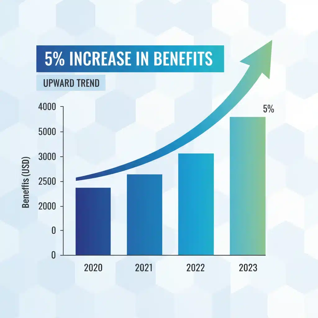 Chart illustrating a 5% increase in LIHEAP energy assistance benefits