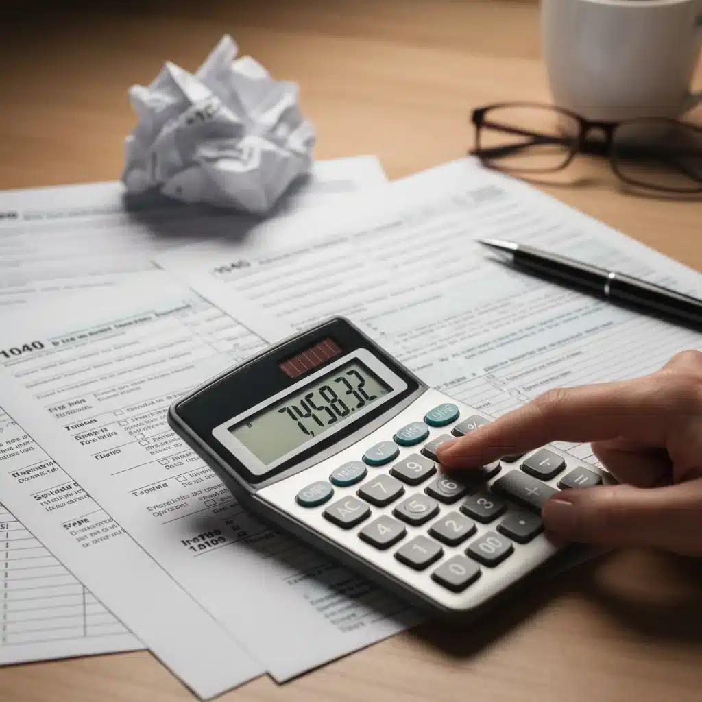 Calculating education tax credit eligibility with tax forms and a calculator