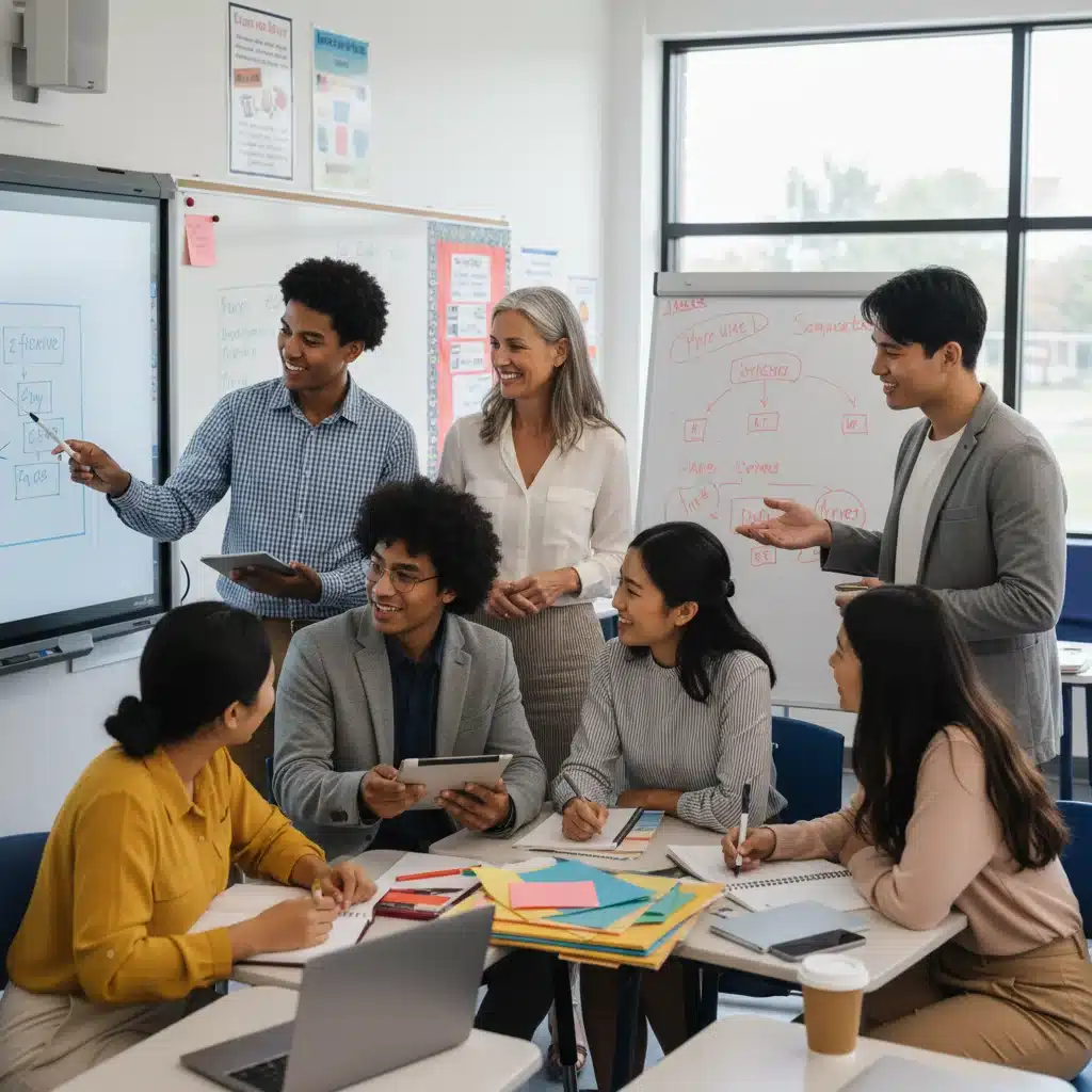 Aspiring teachers in residency program learning from mentor