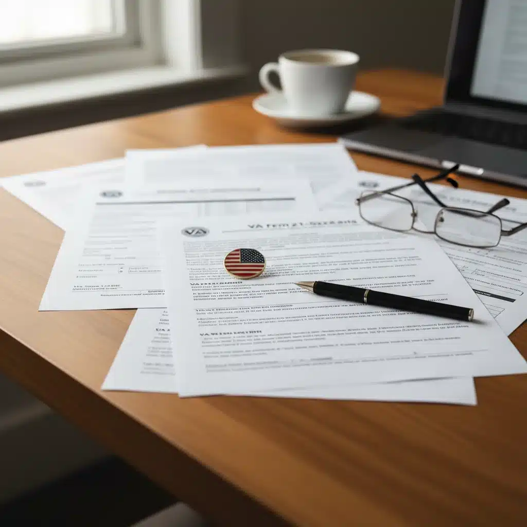 VA application forms and documents for veterans aid and attendance benefits.
