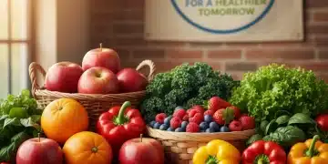 Abundant fresh produce representing WIC program enhancements