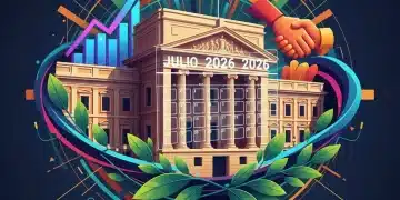 Spanish Parliament building with calendar and thematic symbols for 2026 legislation.